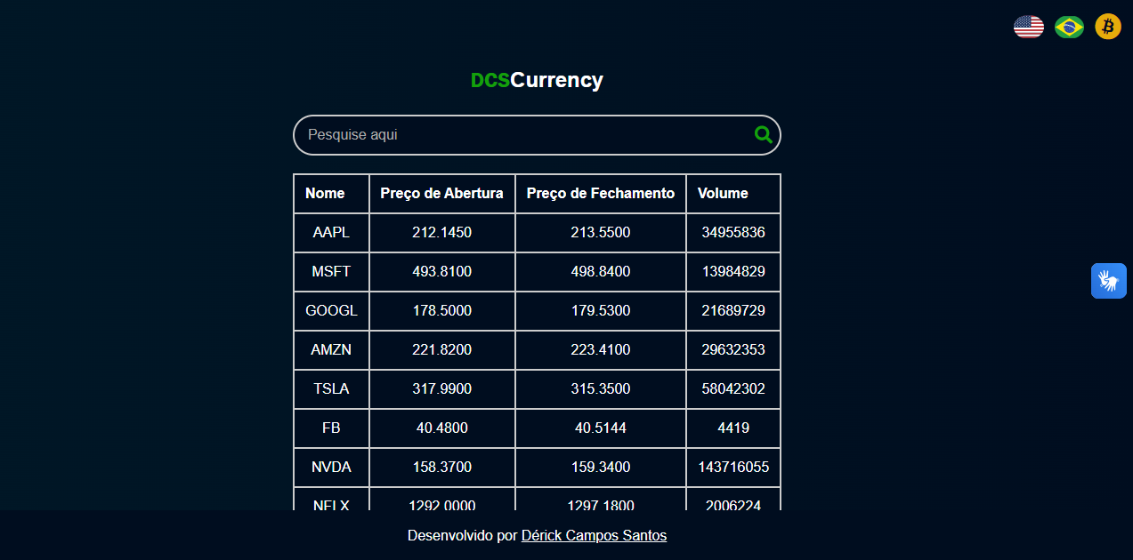 Projeto DCS Currency